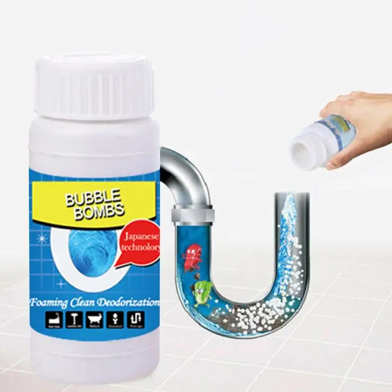 

100g Strong Pipeline Dredging Agent White Powder Kitchen Bathroom Deodorant Powerful Quick Cleaning Sink Drain Toilet Pipe Sewer