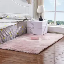 Искусственный Мягкий теплый шерстяной ковер прямоугольник моющийся домашний текстиль для гостиной коврик для сиденья искусственный коврик Домашний декор