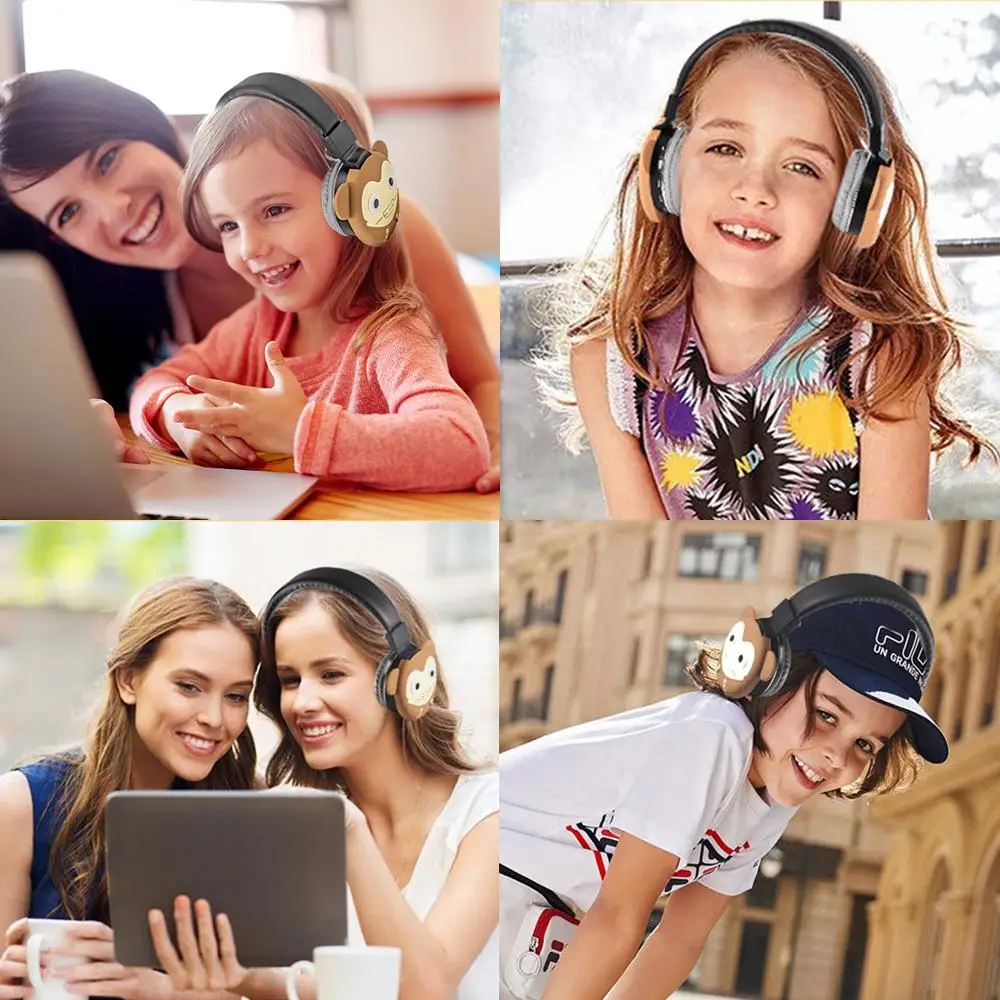 Cat Ear Bluetooth 5 0 Headphones For Girls Boys Kids Earphone Cute Style Headset Support TF Card With Mic Wireless Headphone