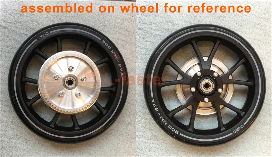 Oxelo Town 9 EF scooter PU wheel with pulley -1-950