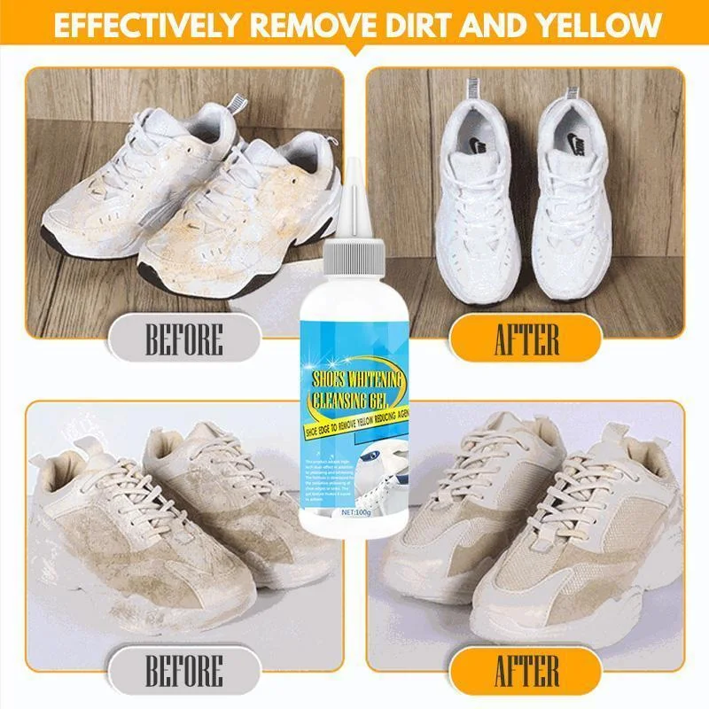 100G White Shoes Cleaner Shoes Whitening Cleansing Gel For Shoe Brush Shoe Sneakers Shoes Cleaning With Making Tape Dropshipping 5