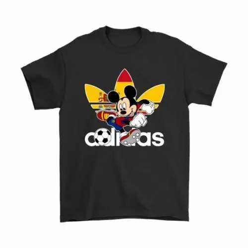

world spian mikey mouse Adiidas T-shirt 100% cotton M-3XL US Trend 2019NEW ARRIVAL tees causal summer t shirt cheap wholesale