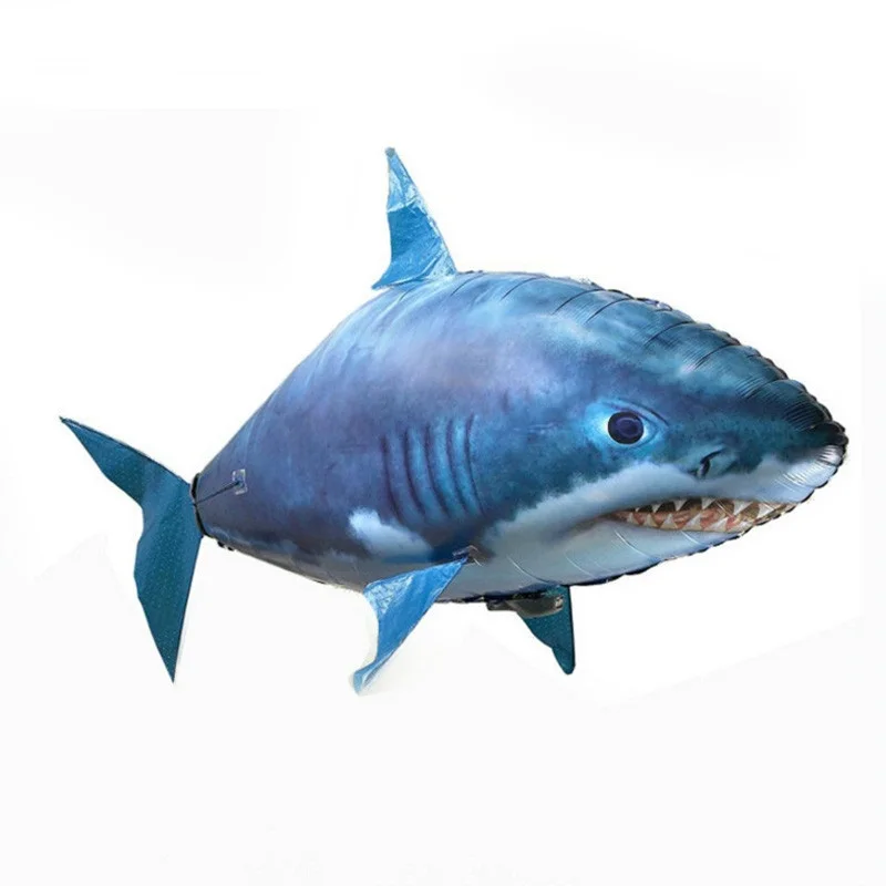 Remote Control Flying Shark Toy Clown Nemo Fish Balloons Inflatable Helium RC Air Swimming Plane UFO Flash LED Airplane 2