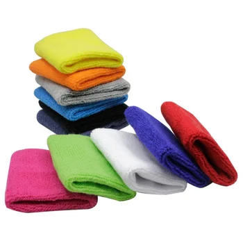 

1pc Sweat-Absorbent Wrist Support Polyester Cotton Towel Wristband Badminton Basketball Tennis Wristbands Fitness Accessories