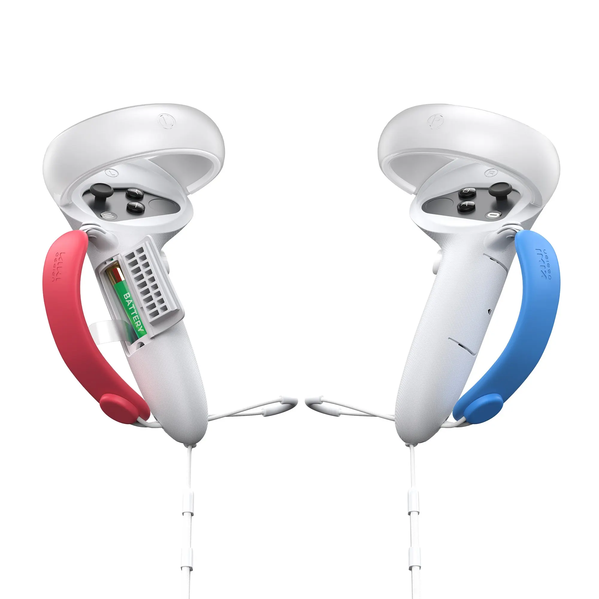 Acessórios para Oculus Alça de Mão Bateria e Protetor de Abertura Kiwi Design Versão Superior Controlador Apertos Quest 2 Cor Diferente - Image 2