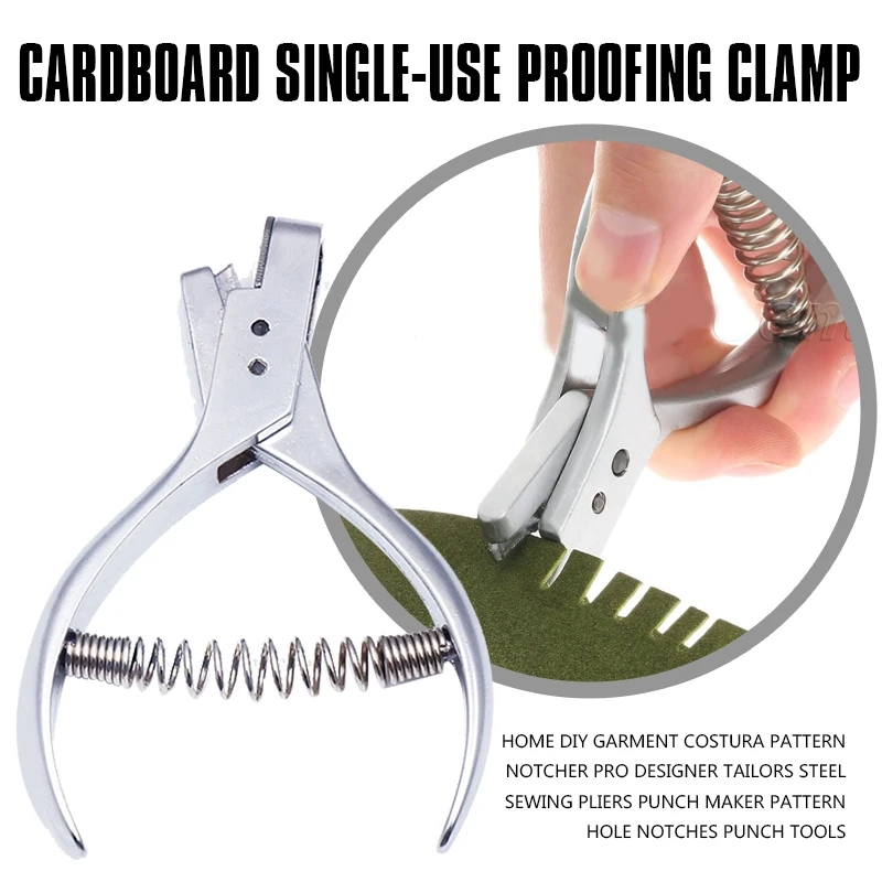 

Top-Home DIY Garment seam Pattern Notcher Pro Designer Tailors Steel Sewing Pliers Punch Maker Pattern Hole Notches Punch Tools