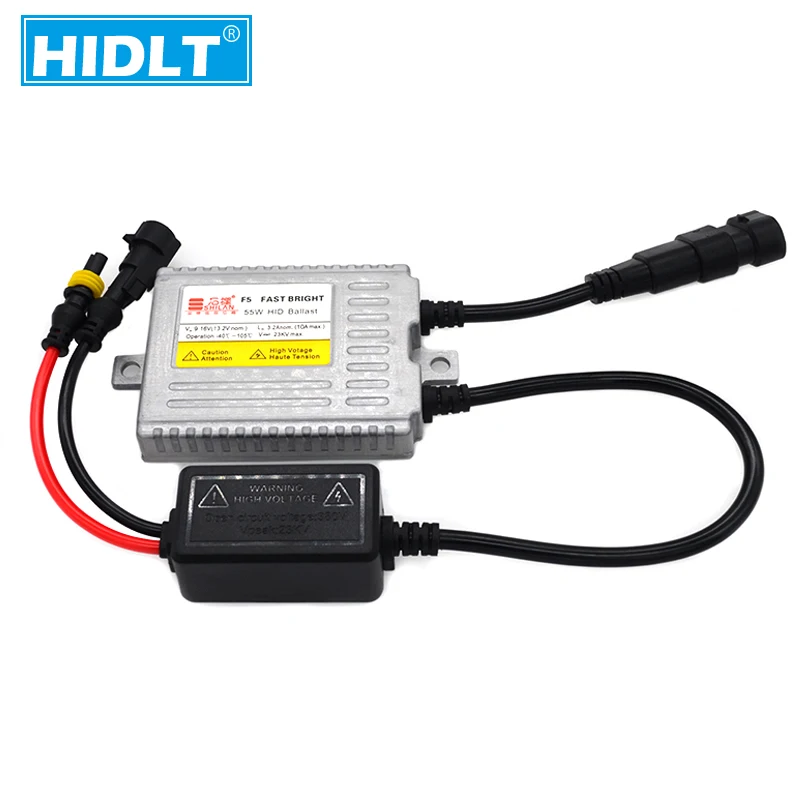 HIDLT 2PCS Premium 55W F5 Fast Bright Xenon HID Slim Ballast Reactor For Car Headlight Bulbs HID Conversion Kit AC 12V Ballast (18)
