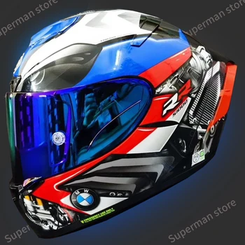 

Full Face Motorcycle helmet X14 BMWw blue COLOR Helmet Riding Motocross Racing Motobike Helmet
