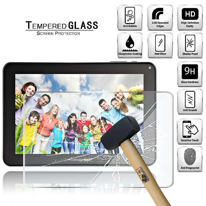 

Tablet Tempered Glass Screen Protector Cover for Xgody T93Q 9" Tablet HD Eye Protection Explosion-Proof Tempered Film
