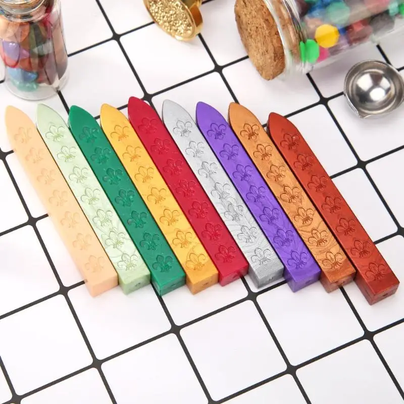 

DIY Core Wax Strip Vintage Wax Seal Stamp Lacquer Strip for Wedding Envelope Personal Letters Customs Sealing Accessories