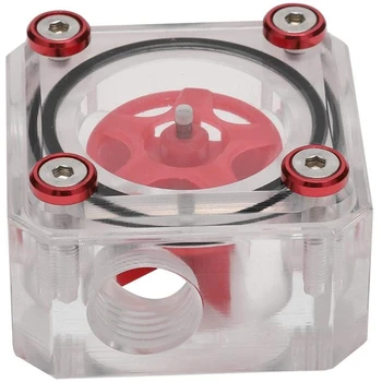

Water Cooling Meter Transparent Acrylic Flowmeter Portable Turntable Water Cooler Flowmeter Water Cooling Accessories
