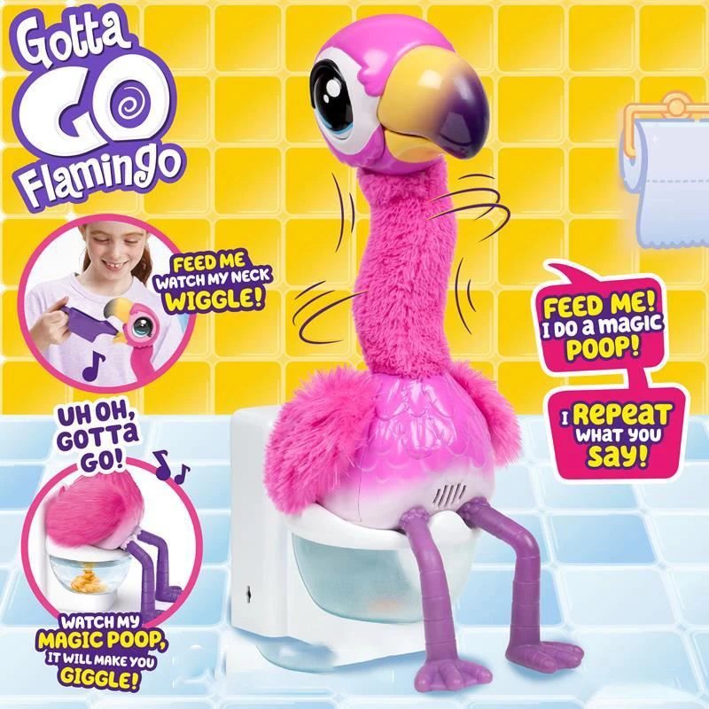 Little Live Gotta Go Flamingo Magic Feed Toy Gifts Interactieve Knuffel Zingen Dansen Praten Met Geluid Meisje 'S Speelgoed - AliExpress Toys & Hobbies