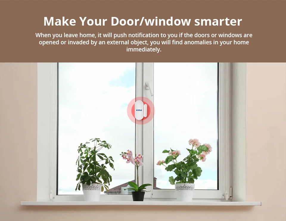 Kerui MC7 Wireless Mini Door Magnetic Sensor Alarm 4 H80d3f6d240ea429f927c366dcb4f21508