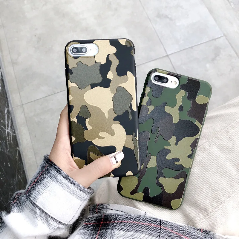 Камуфляжный чехол в стиле милитари для мальчиков iPhone X XS XR 11 Pro Max противоударный