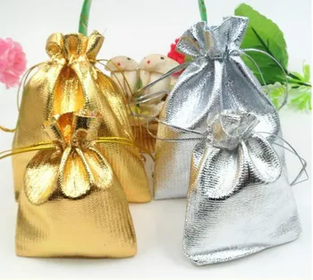 

50pcs The High-end Jewelry Jewelry Bag Gift of Gold and Silver Jewelry Package Box Bags Gift Decoration Supply