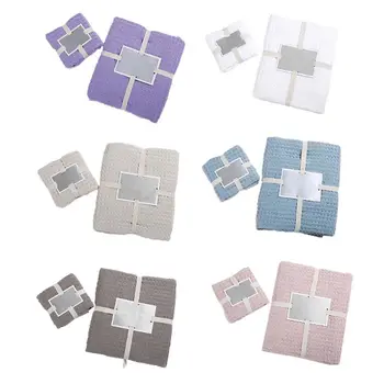 

Cotton Waffle Two-piece Towel Set Bath and Face Towels for Adult Soft Absorbent