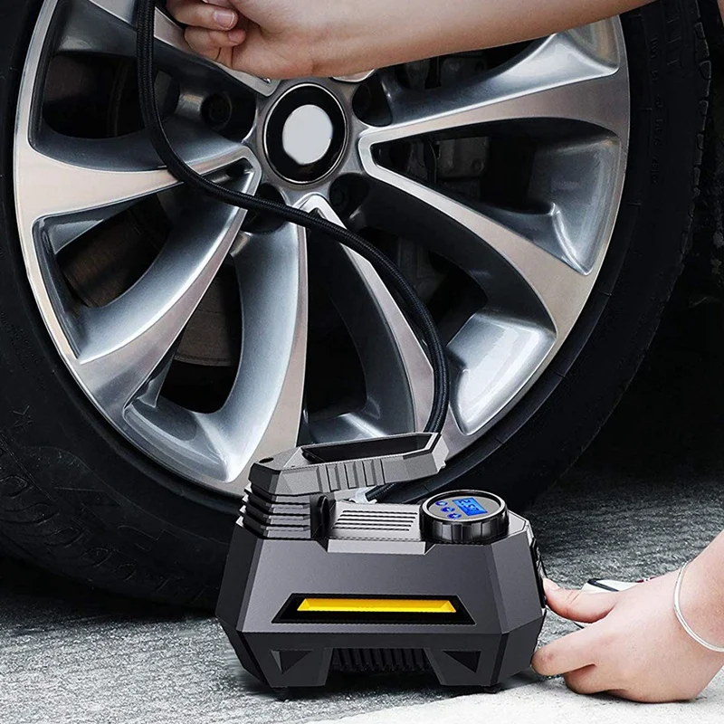 

Gray Air compressor Metal Digital Pressure Gauge ATV Jeeps Motorcycles