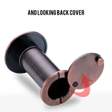 O ul de bronze alistou o olho mágico do espectador da porta com a lente de vidro resistente da proteção da privacidade hd 200 degree para portas