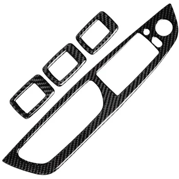 

Four in One Car Carbon Fiber Solid Window Glass Switch Decoration Sticker,For 2008-2013 X5 E70 / 2009-2014 X6 E71