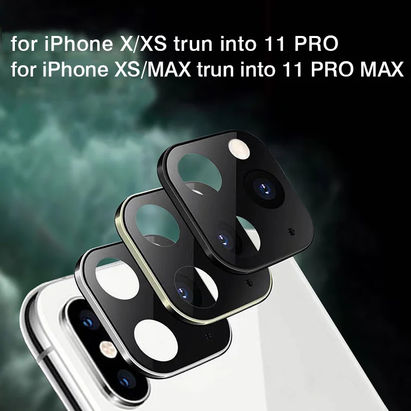 Закаленное стекло для задней камеры iPhone X Xs такой же внешний вид как 11 Pro/для XSMAX