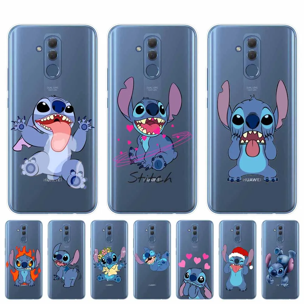 

Phone Case For Huawei Mate 10 20 Lite Soft Silicone TPU Cover Cartoon Stitch Design Cases For Coque Huawei P20 P30 Lite Pro Capa