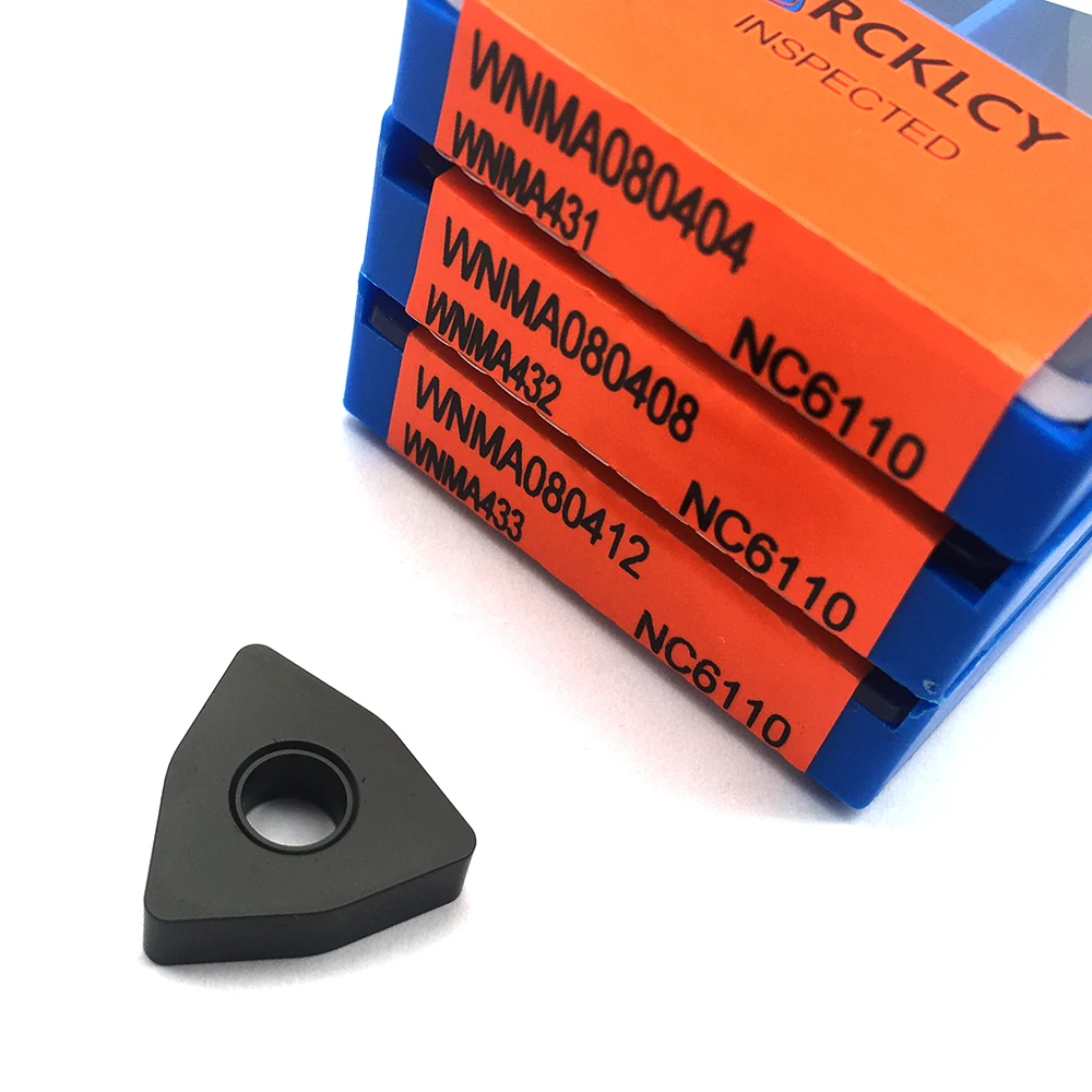 

10pcs WNMA080404 WNMA080408 WNMA080412 NC6110 Special Cast Iron External Turning Cutting Boring CNC Tools Cement Carbide Inserts