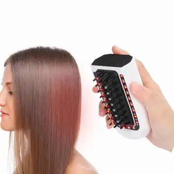 

Electric Scalp Massage Comb Brush Portable Anti-Static Red Light Therapy Serum Import Hair Care Massager Brush Hair Care Tools