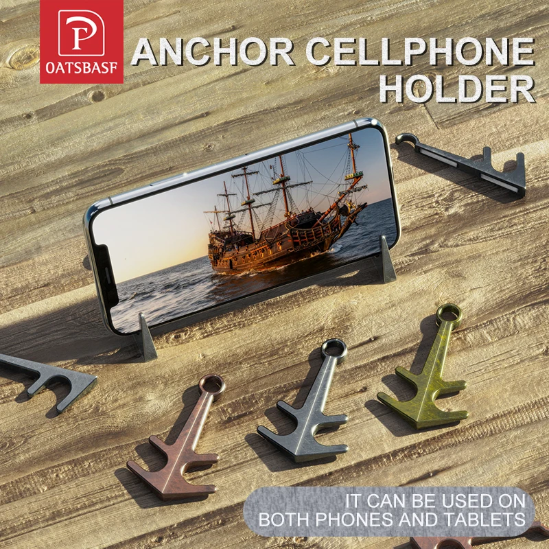 OATSBASF Universal Metal Phone Holder For iPhone 12 13 Pro Max Xiaomi Tablet iPad Mobile Portable Cell Stand | Мобильные телефоны и