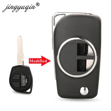 Jinyuqin – télécommande de voiture pliable, 2 BTN, mise à niveau pour SUZUKI SWIFT SX4 ALTO VITARA IGNIS JIMNY Splash