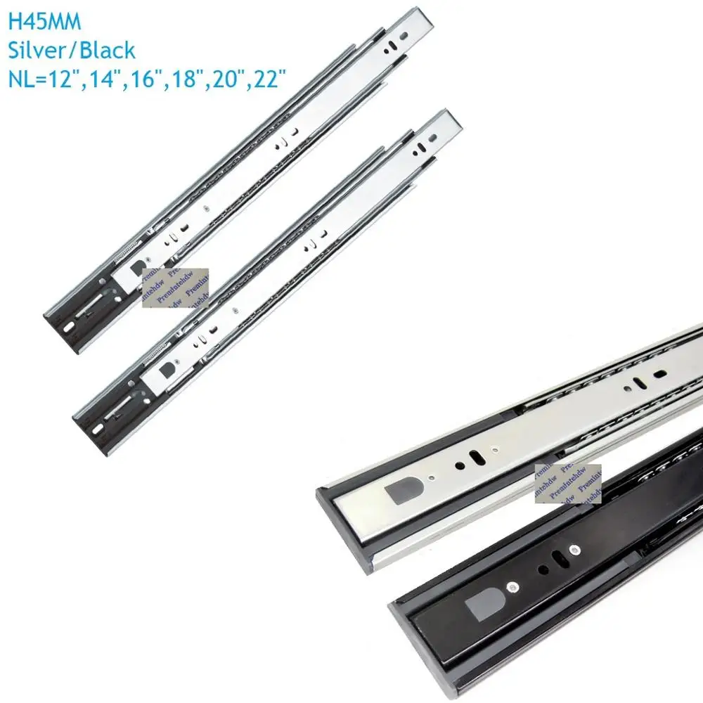 1pair 45mm 48kg Heavy Soft Close Oil Damper Telescopic Ball