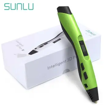 

Green Color 3D Printing Pen For Children Scibble With PLA Filament Refills Gift Box Set SUNLU Low Temperature 3D Drawing Pens