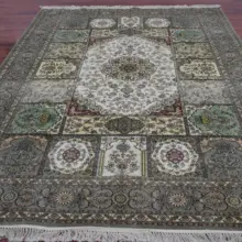 2 м x 3 м ручной работы Шелковый персидский ковер ручной работы четыре сезона