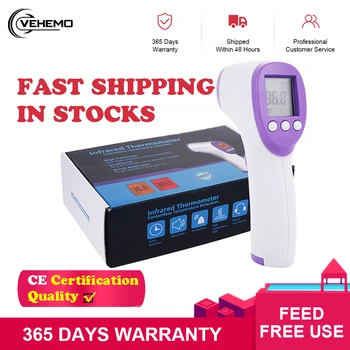 

CE Certification Infrared Forehead Thermometer best baby thermometer LCD Digital Non-contact Body Temperature Measure Sensor
