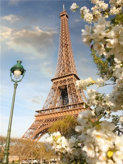 Полный квадратный Алмазный рисунок Пейзаж Вышивка Картины из стразов вышивка крестиком набор мозаики Парижа ремесло - Цвет: 8
