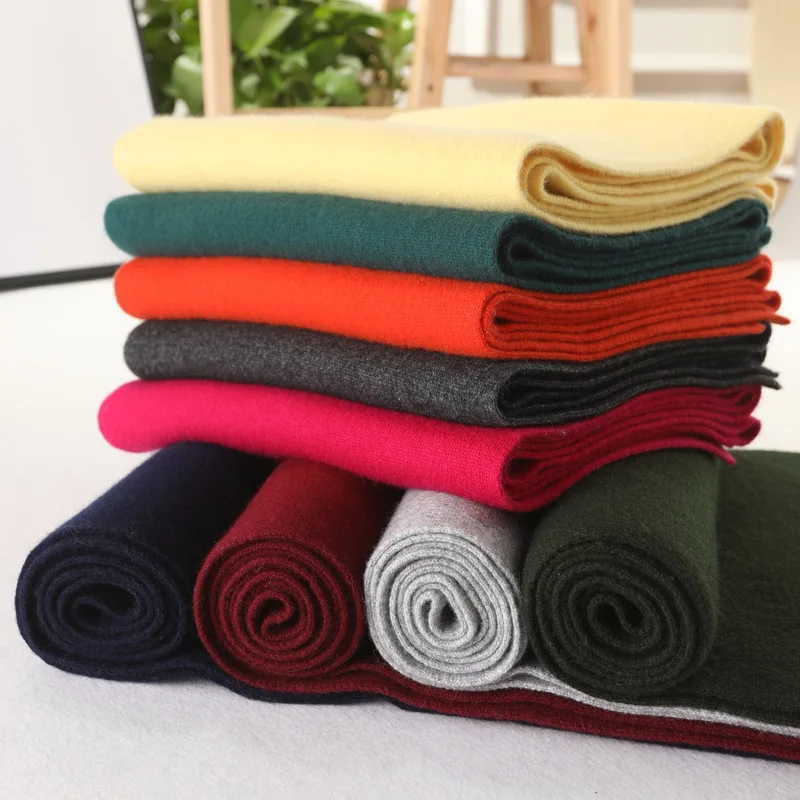 

100% Pure Cashmere Scarf MEN'S AND WOMEN'S Simple Fashion Shawl Knitted Yarn Multi-color Scarf