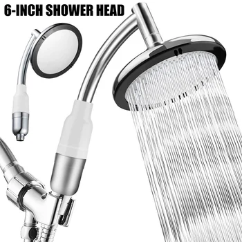 

Rainfall Shower Head High Pressure Rain Shower Head 6 Inch Showerhead Anti-Leak Anti-Clog Rotating PAK55