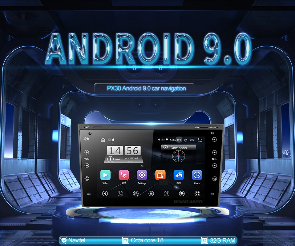 Top PX30 Android 9.0 Car dvd for Opel Vauxhall Astra  Meriva Vectra Antara Zafira Corsa Agila  GPS radio video player navigation 0