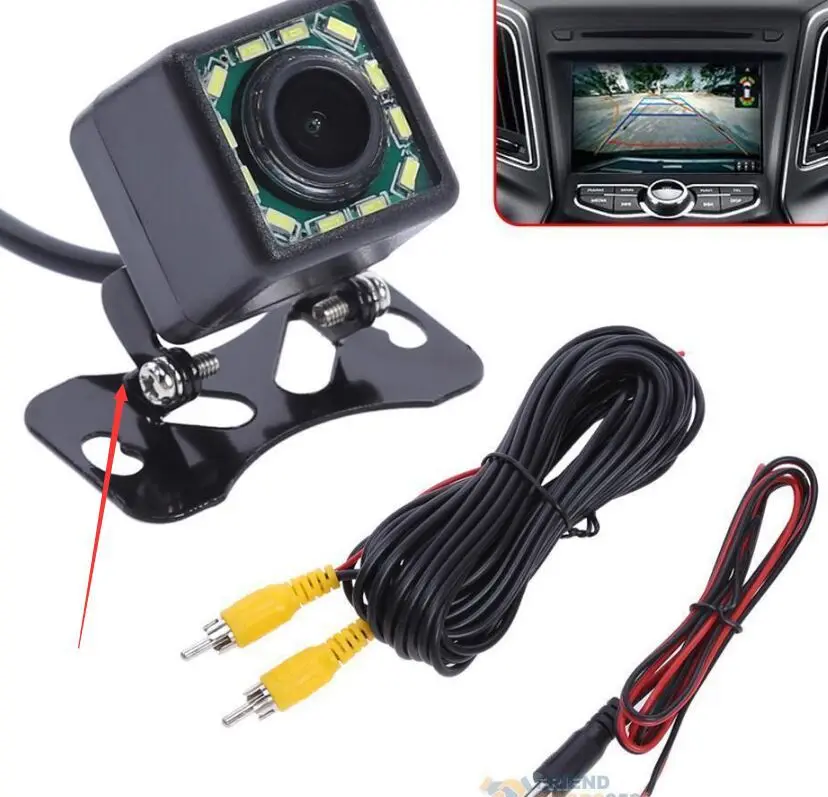 

Square Light Included High-definition Night Vision CCD on Board Camera Vehiclel Backup Camera PZ412-12