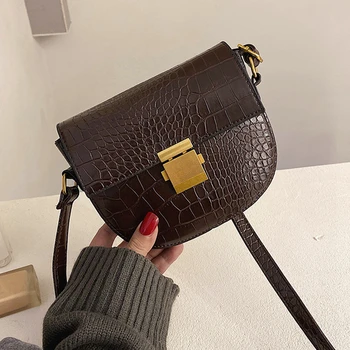 

Vintage Saddle Bag Woman Purses and Handbags Luxury Designer PU Leather Shoulder Messenger Bags Ladies Cover Crossbody Bag 2020