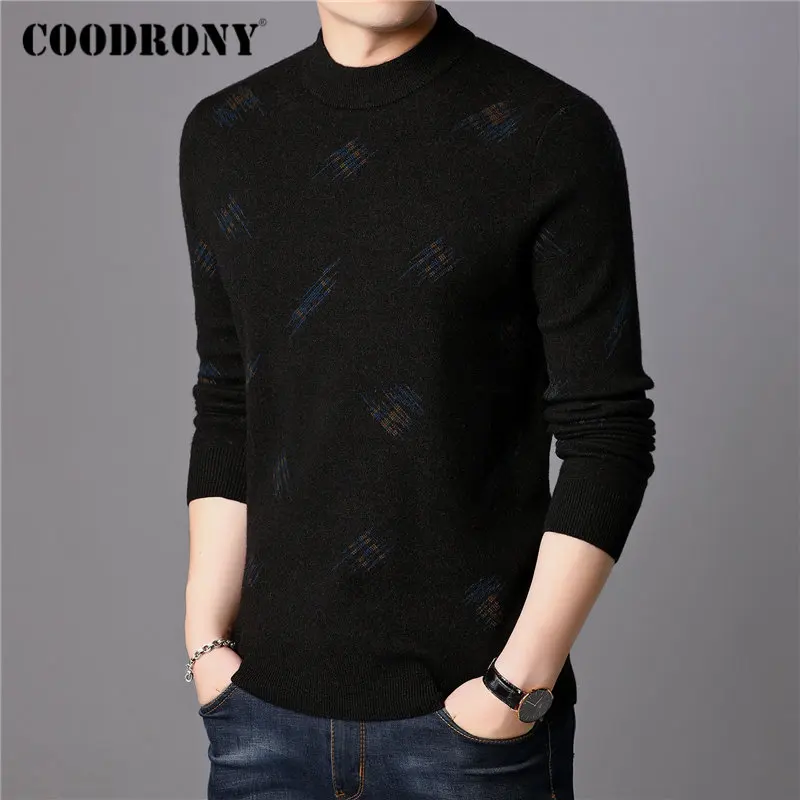 COODRONY Brand Sweater Men 100% Merino Wool Pullover Men Thick Warm Winter Turtleneck Sweaters Knitted Cashmere Pull Homme 93030 COODRONY Brand Sweater Men 100% Merino Wool Pullover Men Thick Warm Winter Turtleneck Sweaters Knitted Cashmere Pull Homme 93030