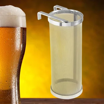 

Stainless Steel Hopper Brewing Filter Cartridge Beer Wine Barrel Mesh Strainer Tool (4 x 10inch)