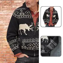 

Elastic Cuff Loose Stand Collar Loose Long Sleeve Sweater for Outdoor