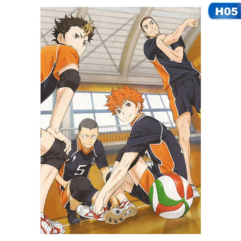 Кошмарным! Haikyuu Аниме Манга настенный плакат свиток домашнее украшение Стены Искусства - Цвет: 5