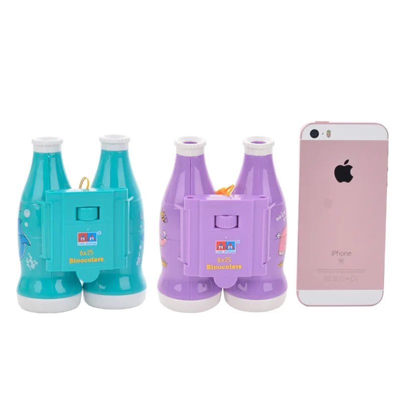 

CHILDREN'S Cartoon Adjustable Focal Binoculars Coke Bottle Modeling Science And Education Optical Toy