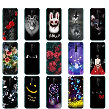 

For xiaomi redmi 9 Case Silicon Back Cover For redmi 9 coque 6.53 inch soft etui coque bumper black unique design