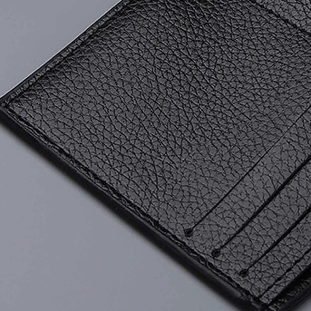 Men's Wallet Short Small Wallets Vertical Ultra-Thin Wallet Bank Card Card Package Small Purse (10)