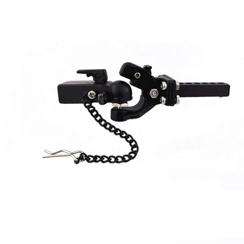

for SCX10 90046 Traxxas TRX4 1/10 RC Crawler Simulation Climbing Car Trailer Hook with Trailer Link Component ( Black)