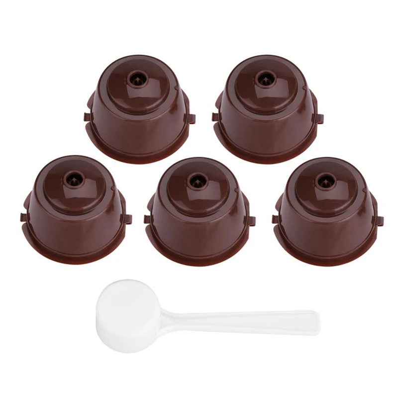 

5Pcs Reusable Refillable Capsules Pods For Nescafe Capsula Machines Maker Nespresso Coffee Capsule Pod Cup Coffee Machine