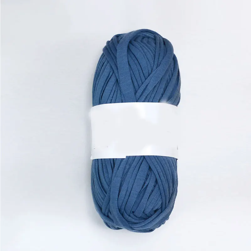 Темно-синий Solid Soft Crochet Yarn Knitting Cloth Thread DIY Crafts Cotton Yarn Knitting Carpet Handbag Hands Knitting High Quality - Цвет: Темно-синий