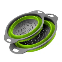 Складные дуршлаги, пищевая паста, сито для фруктов овощей, корзина для мытья, ситечко, складной дуршлаг, кухонные вещи